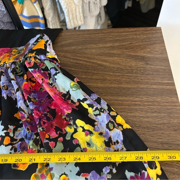 ❤️ SPEECHLESS Womens Black Floral Sleeveless Short Fit + Flare Dress Medium NWT - Picture 10 of 11